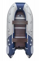 Лодка Ривьера Компакт 3200 СК светло-серая/синяя